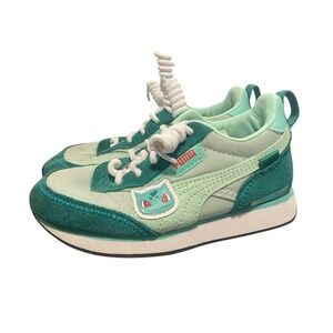 PUMA Pokémon x Rider FV Bulbasaur Kids Sneakers Size 11C GUC 389814-01